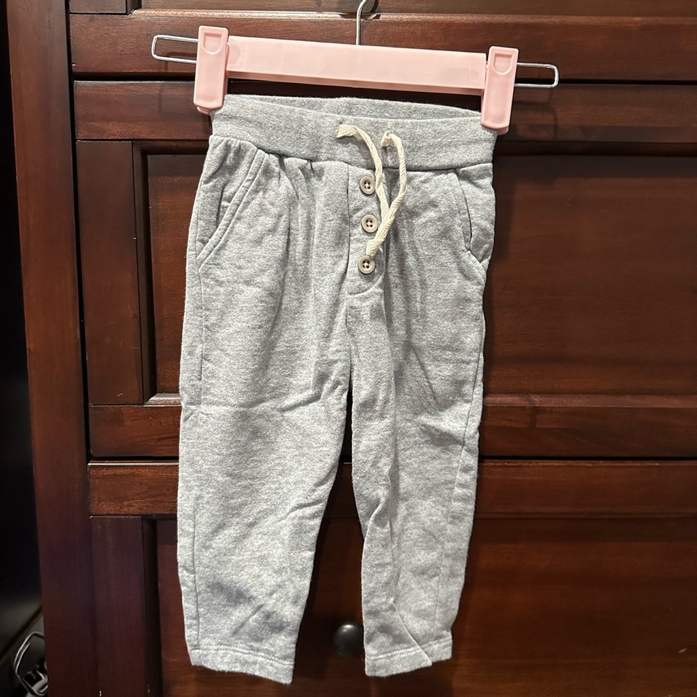 Comfy Kids Gray Joggers with Drawstring